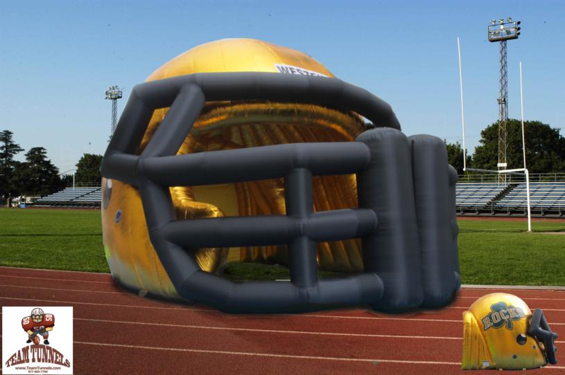 Yellow inflatable helmets are now available.